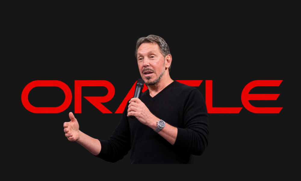 Larry Ellison, Oracle Executive Chairman, at a company event discussing Oracle's AI and cloud strategy
