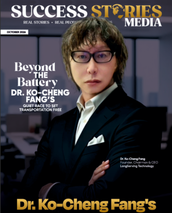Dr. Ko-Cheng Fang featured on the Success Stories Media cover for “Beyond the Battery: Dr. Ko-Cheng Fang’s Quest to Set Transportation Free