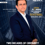 Mario Alfredo Zaldivar Sánchez, Director of Zaldivar Consulting, featured on the Legal Pioneers 2026 magazine cover.