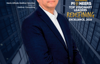Mario Alfredo Zaldivar Sánchez, Director of Zaldivar Consulting, featured on the Legal Pioneers 2026 magazine cover.